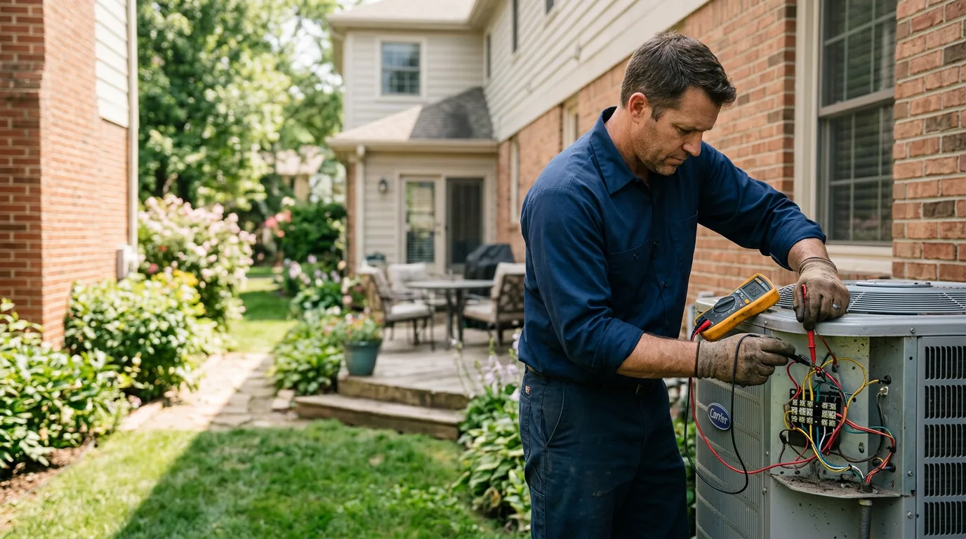HVAC technician working near Sullivan, IL
